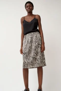 Hot Printed Slip Skirt in Zebra Print Skirts|Clothing