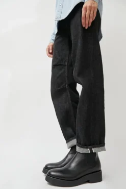 Clearance Pull on Crepe Sole Boot in Nero Collections|Clogs And Shoes
