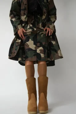 Clearance 9" Pull On Shearling Clog Boot on High Heel in Copper Collections|Clog Boots