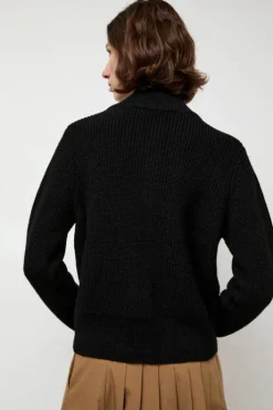 Hot Raw Blouson Cardigan in Black Collections|Sweaters