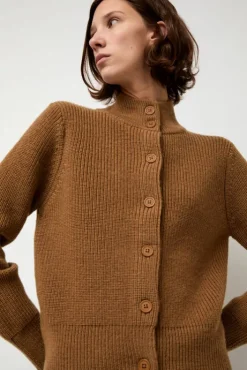 Outlet Raw Blouson Cardigan in Bronze Collections|Sweaters