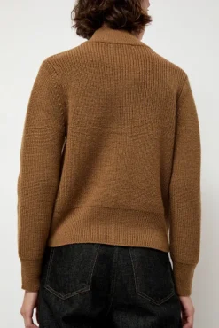 Outlet Raw Blouson Cardigan in Bronze Collections|Sweaters