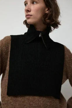 Online Raw Collar in Black Scarves & Gloves|Accessories