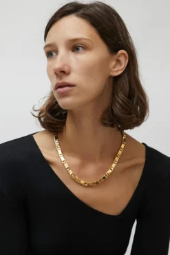 Sale Rectangle Chain Link Necklace in Gold Jewelry & Watches|Accessories
