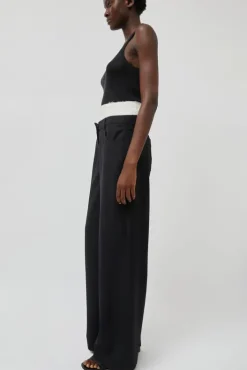 Online Relaxed Corset Trousers in Noir Shorts & Pants|Clothing
