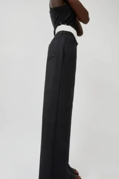 Online Relaxed Corset Trousers in Noir Shorts & Pants|Clothing