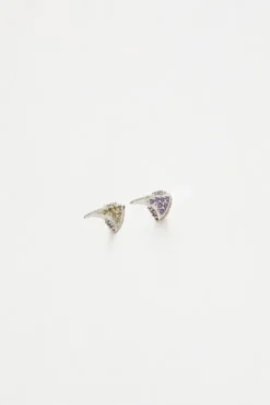 New Rhinestone Studs in Amethyst Soft Yellow Accessories|Holiday Gift Guide