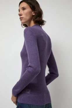 Hot Ribalpa Turtleneck in Lilac Collections|Sweaters