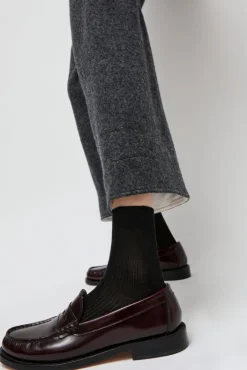 Fashion Ribbed Ankle Socks in Nero Collections|Socks & Tights