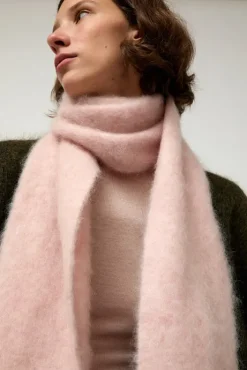 Discount Ribbed Mohair Scarf in Blush Holiday Gift Guide|Scarves & Gloves