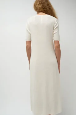 Best Rib Henley Dress in Bone Dresses|Clothing