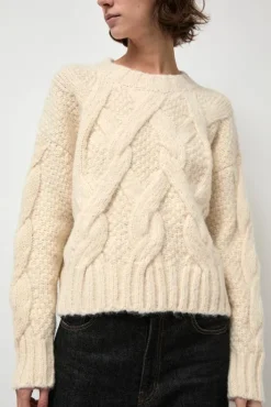 Hot Rita Cable Sweater in Ivory Holiday Gift Guide|Sweaters