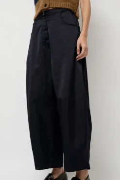 Fashion Satin Curved Pants in Night Collections|Shorts & Pants