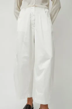 Best Satin Curved Pants in White Shorts & Pants|Clothing