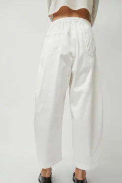 Best Satin Curved Pants in White Shorts & Pants|Clothing