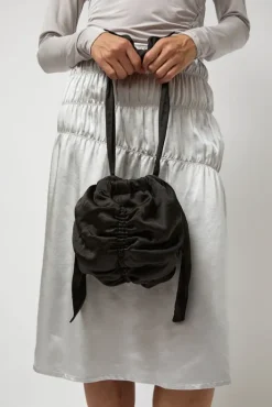 Clearance Satin Mini Ball Bag in Black Holiday Gift Guide|Bags
