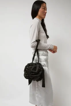 Clearance Satin Mini Ball Bag in Black Holiday Gift Guide|Bags