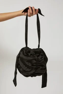 Clearance Satin Mini Ball Bag in Black Holiday Gift Guide|Bags