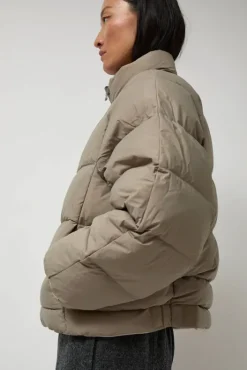 Hot Satin Reversible Outer in Beige Jackets & Outerwear|Clothing