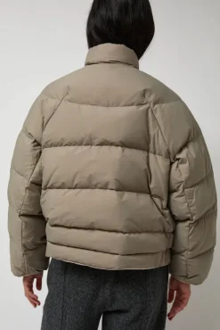 Hot Satin Reversible Outer in Beige Jackets & Outerwear|Clothing