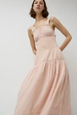 Sale Sigrid Dress in Piquillo Check Collections|Dresses