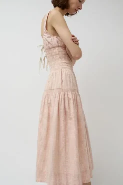 Sale Sigrid Dress in Piquillo Check Collections|Dresses
