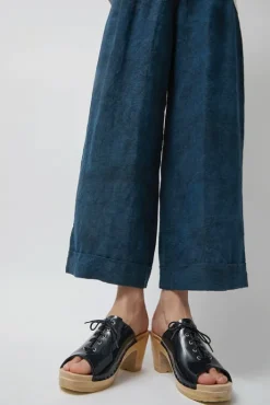 Best Simone Clog on High Heel in Navy Patent Sale Clogs|Collections