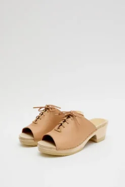 Online Simone Clog on Mid Heel in Desert Sale Clogs|Collections