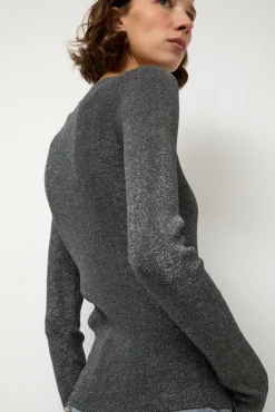 New Skinny Crew in Chrome Sweaters|Clothing
