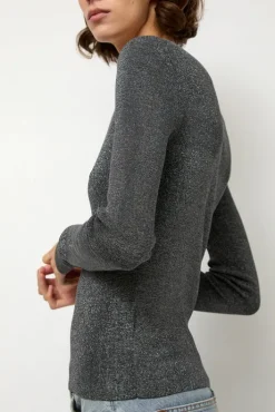 New Skinny Crew in Chrome Sweaters|Clothing