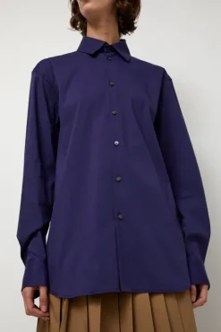 Sale Slim Long Shirt in Ultramarine Tops|Clothing