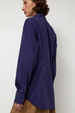 Sale Slim Long Shirt in Ultramarine Tops|Clothing