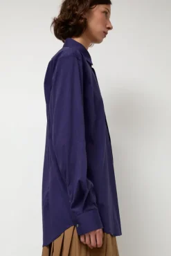 Sale Slim Long Shirt in Ultramarine Tops|Clothing