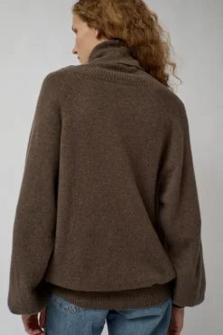 Discount Soar Turtleneck in Teak Brown Sweaters|Clothing
