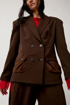 Hot Sport Blazer in Mud Jackets & Outerwear|Clothing