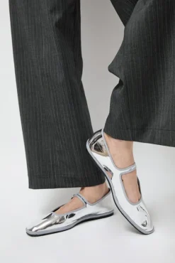 Online Square Toe Mary Jane in Silver Mirror Holiday Gift Guide|Collections