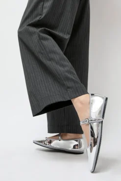 Online Square Toe Mary Jane in Silver Mirror Holiday Gift Guide|Collections