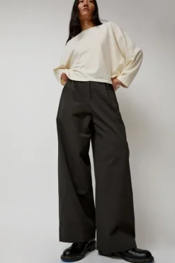 Fashion Straight Trousers in Dark Grey Collections|Shorts & Pants
