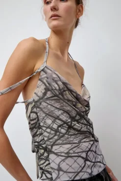 Fashion Strap Top in Print Tops|Clothing