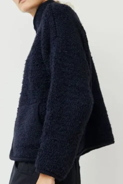 Fashion Teddy Jacket in Navy Collections|Jackets & Outerwear