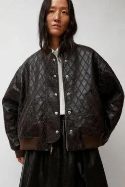 Fashion Theo Bomber in Brown Diamond Collections|Jackets & Outerwear