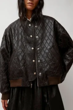 Fashion Theo Bomber in Brown Diamond Collections|Jackets & Outerwear