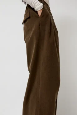 Online Thin Corduroy Wide Leg Pants in Light Brown Collections|Clothing
