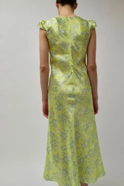 New Tiziana Dress in Yellow Floral Print Collections|Dresses