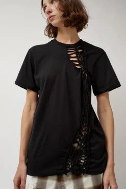 Discount Tosh Tee in Charcoal Tops|Clothing