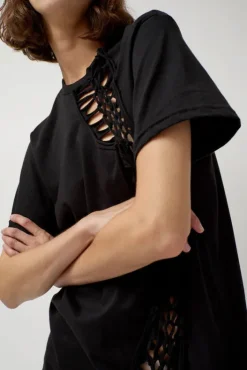 Discount Tosh Tee in Charcoal Tops|Clothing