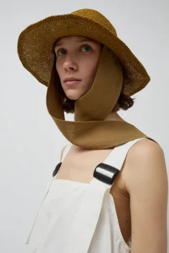 Sale Traveller Otto Alessio Hat in Olive with Tobacco Collections|Hats