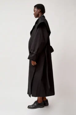 Clearance Trench Coat in Black Jackets & Outerwear|Clothing