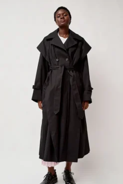 Clearance Trench Coat in Black Jackets & Outerwear|Clothing
