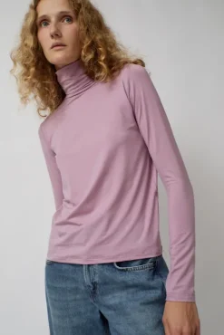 Hot Turtleneck in Still Purple Collections|Tops